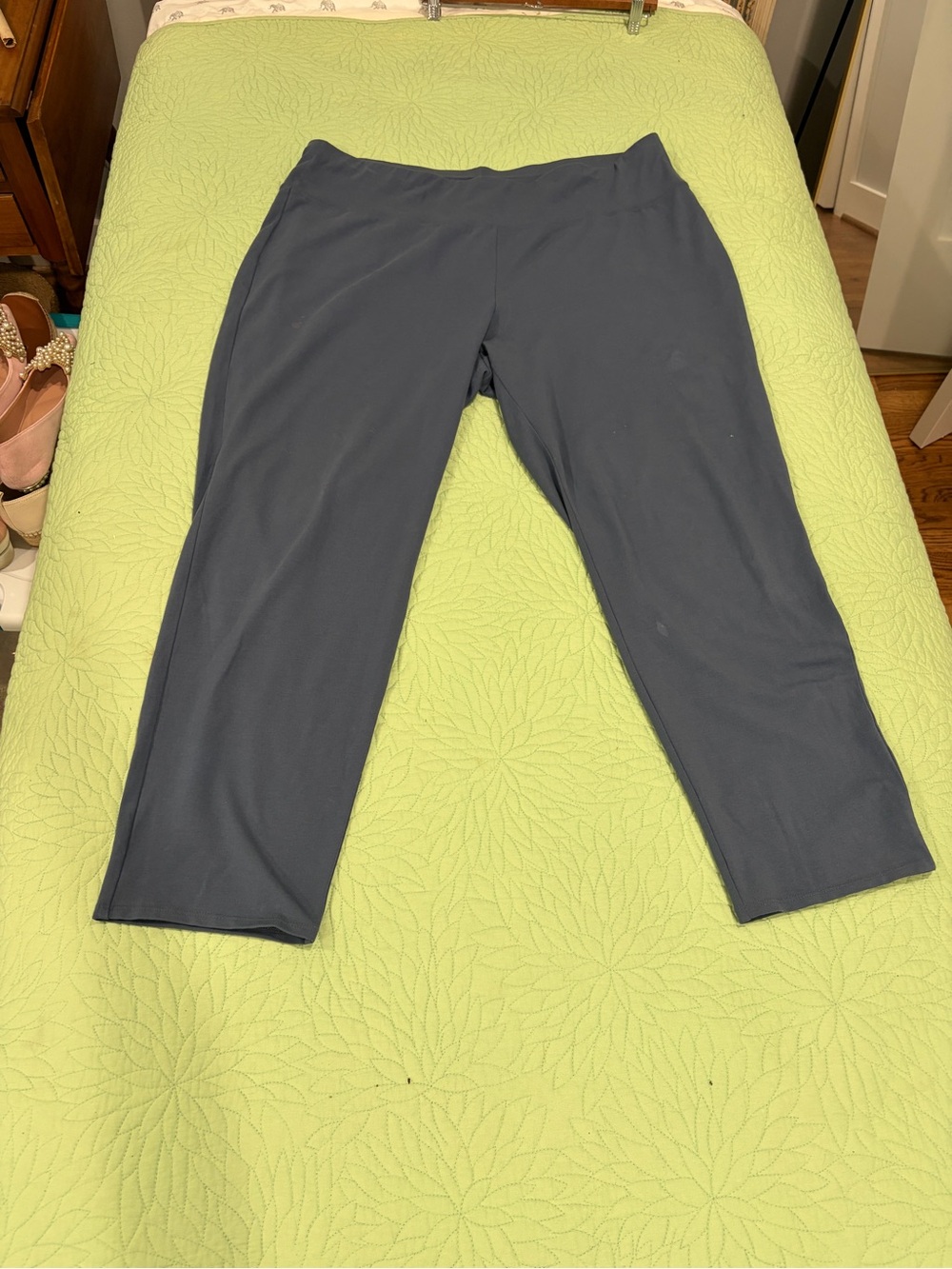 Women’s Slate Blue Stretch Pull-On Pants